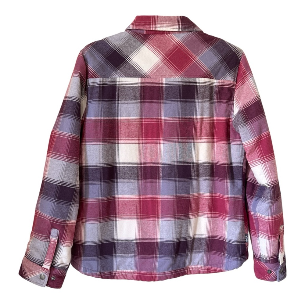 Free Country Sherpa-Lined Plaid Shacket - Size Medium - Picture 2 of 9